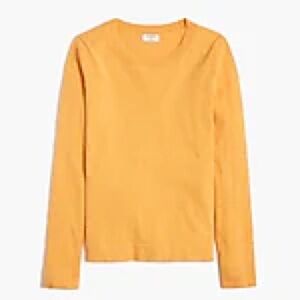NWOT J.CREW FACTORY COTTON-WOOL BLEND TEDDIE SWEATER - Medium - Heather Marigold